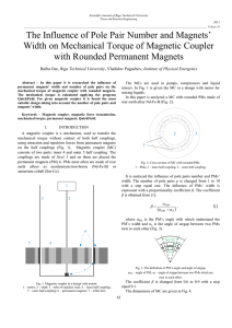 The Influence of Pole Pair Number and Magnets` Width - ortus