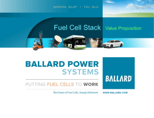 Fuel Cell Stack Value Proposition