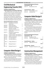 Computer Aided Design II - Trident Technical College