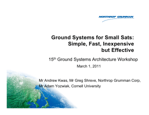 Ground Systems for Small Satellites