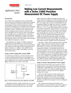 Making Low Current Measurements with a Series 2280S Precision