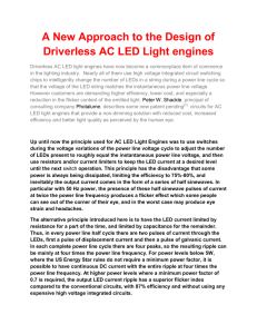 A New Approach to the Design of Driverless AC LED