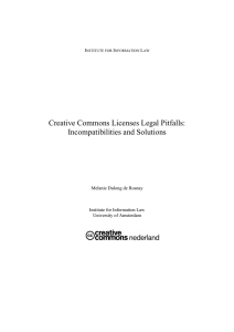 Creative Commons Licenses Legal Pitfalls: Incompatibilities and