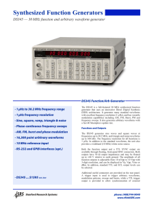 Synthesized Function Generators