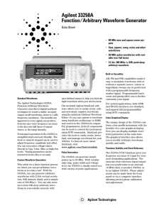 Agilent 33250A Function/Arbitrary Waveform Generator