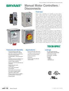 Toggle Motor Controllers Overview