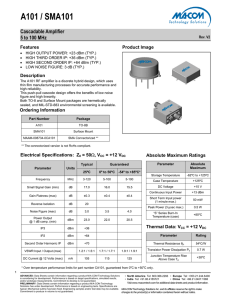 A101 Datasheet - Mouser Electronics