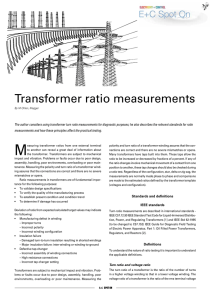 Transformer ratio measurements