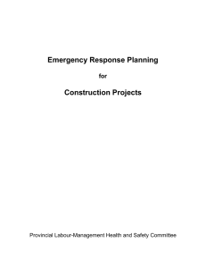 Emergency Response Planning for Construction Projects