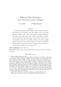 Efficient Firm Dynamics in a Frictional Labor Market