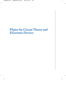 PSpice for Circuit Theory and Electronic Devices