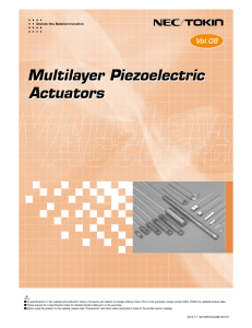 Multilayers Piezoelectric Actuators