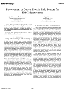 16P3-H1. Development of Optical Electric Field Sensors for EMC