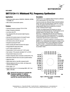 DATA SHEET SKY73134-11