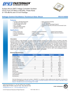 Surface Mount (SMT) Voltage Controlled Oscillator (VCO) From 510