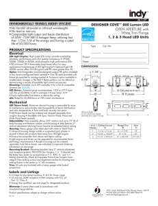 OPEN APERTURE with White Trim Flange ENVIRONMENTALLY