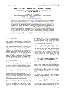 analysis of full and chopped lightning impulse voltages