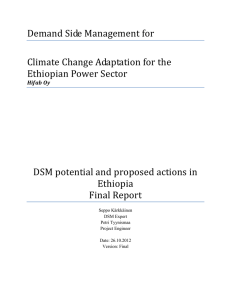 (DSM) study - Ethiopian Energy Authority
