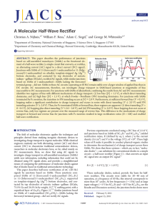 A Molecular Half-Wave Rectifier