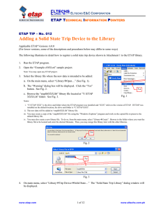 Adding a Solid State Trip Device to the Library