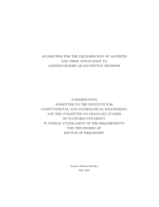 Algorithms for the Equilibration of Matrices and their Application to