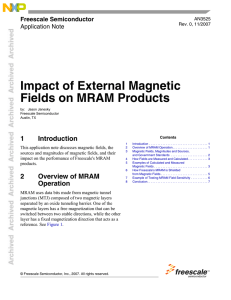 Impact of External Magnetic Fields on MRAM Products