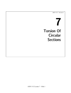 Torsion Of Circular Sections