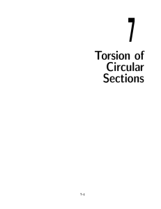 7 Torsion of Circular Sections