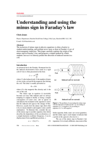 Understanding and using the minus sign in Faraday`s law