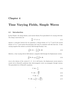 Chapter 4 Time Varying Fields