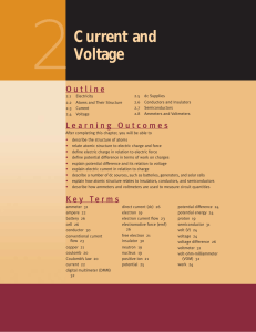 Chapter 2: Current and Voltage