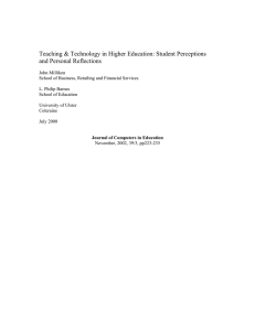 Teaching and Technology in HE