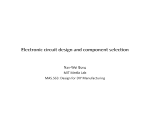 Electronic circuit design and component selecjon