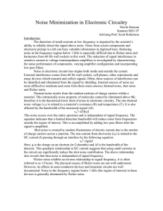 Noise Minimization in Electronic Circuitry