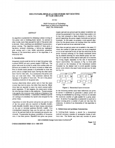 Multi-pads, single layer power net routing in VLSI circuits