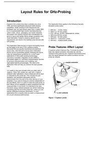 Layout Rules for GHz-Probing