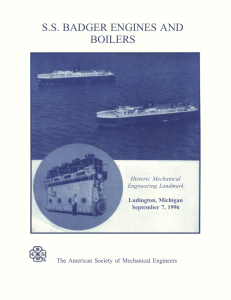 ss badger engines and boilers - American Society of Mechanical