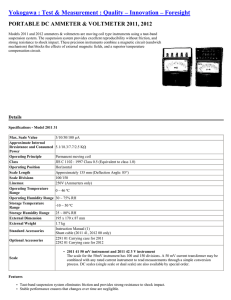 Yokogawa 2011 Specifications