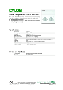 Room Temperature Sensor WRF04FC