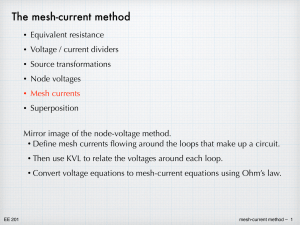 The mesh-current method