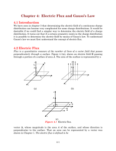 Chapter 4: Electric Flux and Gauss`s Law