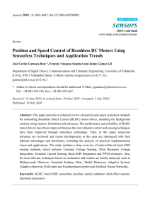 Position and Speed Control of Brushless DC Motors Using