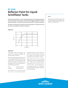 Reflector Paint for Liquid Scintillator Tanks - Saint