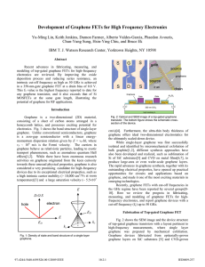 10.2 Development of Graphene FETs for High Frequency Electronics