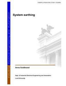 System earthing - IEA