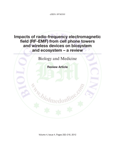 Impacts of radio-frequency electromagnetic field (RF