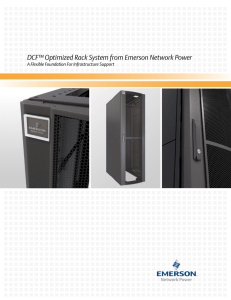 DCF™ Optimized Rack System from Emerson Network Power