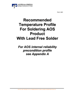 Recommended Temperature Profiles for Soldering AOS Products