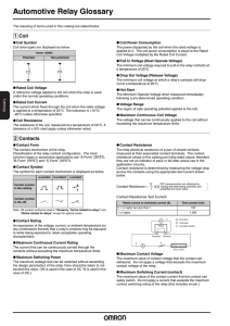 Automotive Relay Series