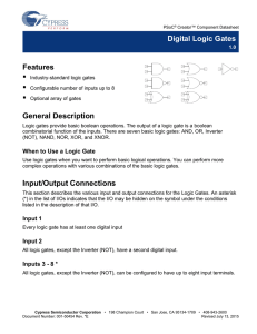 Digital Logic Gates - Cypress Semiconductor
